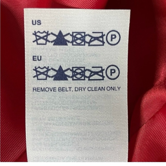 Tommy Hilfiger Sleeveless Navy Blue & Red Belted Dress Fit & Flare Dress Size 10 - Picture 12 of 12